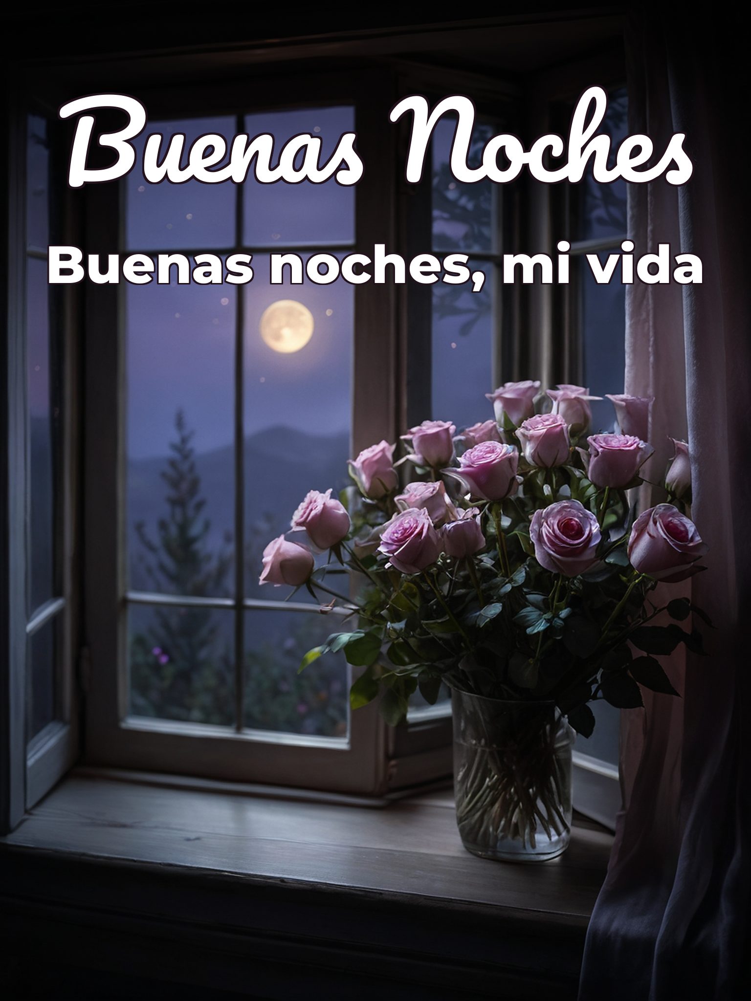 Imágenes de buenas noches para un amor para Facebook