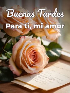 Imágenes de buenas tardes para mi amor para WhatsApp celular