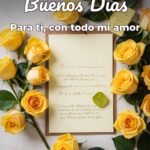 buenos días para ti, con todo mi amor