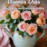 buenos días pensando en ti esta mañana