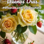 buenos días pensando en ti esta mañana