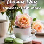 buenos días pensando en ti esta mañana