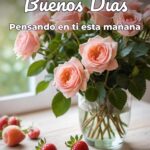 buenos días pensando en ti esta mañana