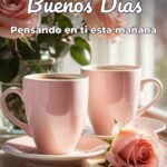 buenos días pensando en ti esta mañana