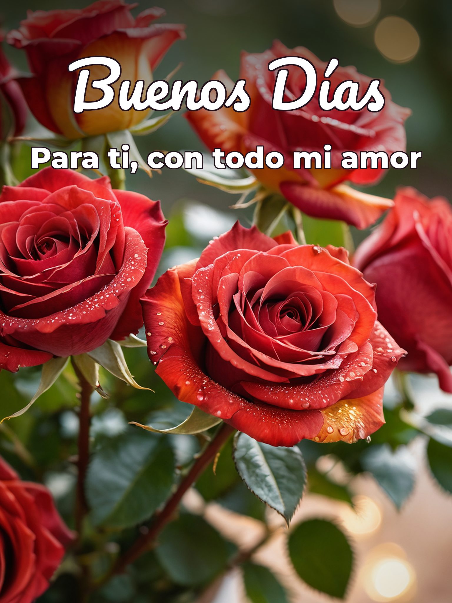 Imágenes de buenos días amor con frases