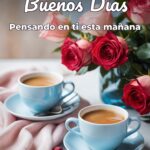 buenos días pensando en ti esta mañana