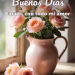 buenos días para ti, con todo mi amor