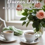 buenos días pensando en ti esta mañana