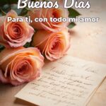 buenos días para ti, con todo mi amor