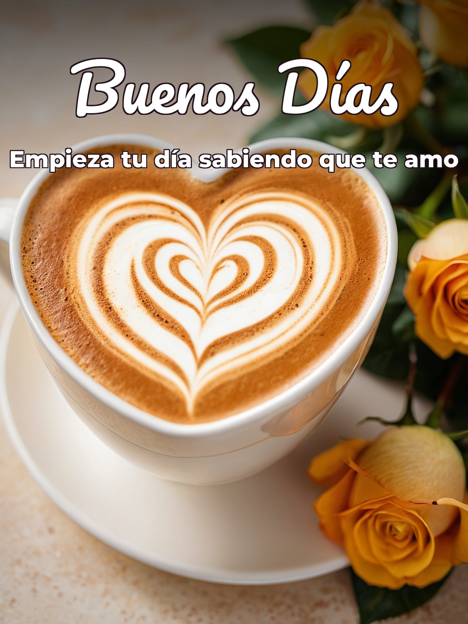 Imágenes de buenos días con frases romanticas para mi amor