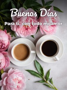 Imágenes de buenos días con mensajes de amor para celular