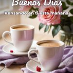 buenos días pensando en ti esta mañana