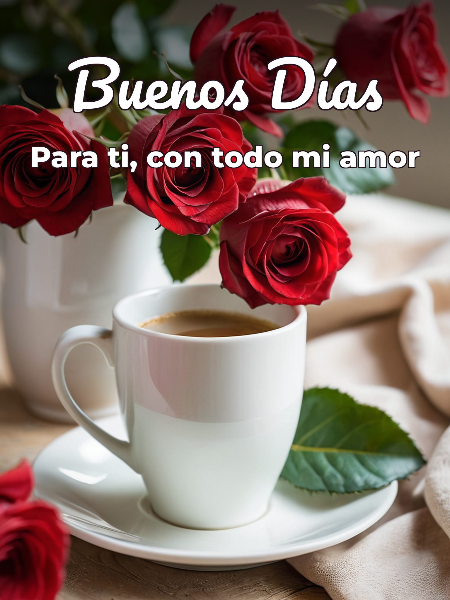 Imágenes de buenos días con poemas para mi amor
