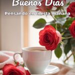 buenos días pensando en ti esta mañana