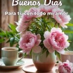 buenos días para ti, con todo mi amor