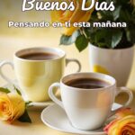 buenos días pensando en ti esta mañana