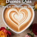 buenos días para ti, con todo mi amor