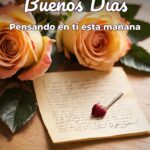 buenos días pensando en ti esta mañana
