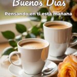 buenos días pensando en ti esta mañana