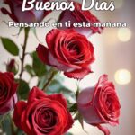 buenos días pensando en ti esta mañana