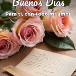 buenos días para ti, con todo mi amor