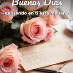 buenos días pensando en ti esta mañana
