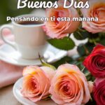 buenos días pensando en ti esta mañana