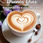 buenos días pensando en ti esta mañana