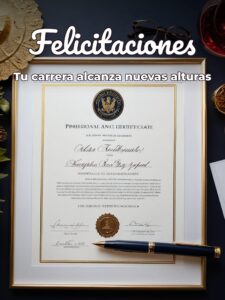 Imágenes de Felicitaciones por Certificación Profesional