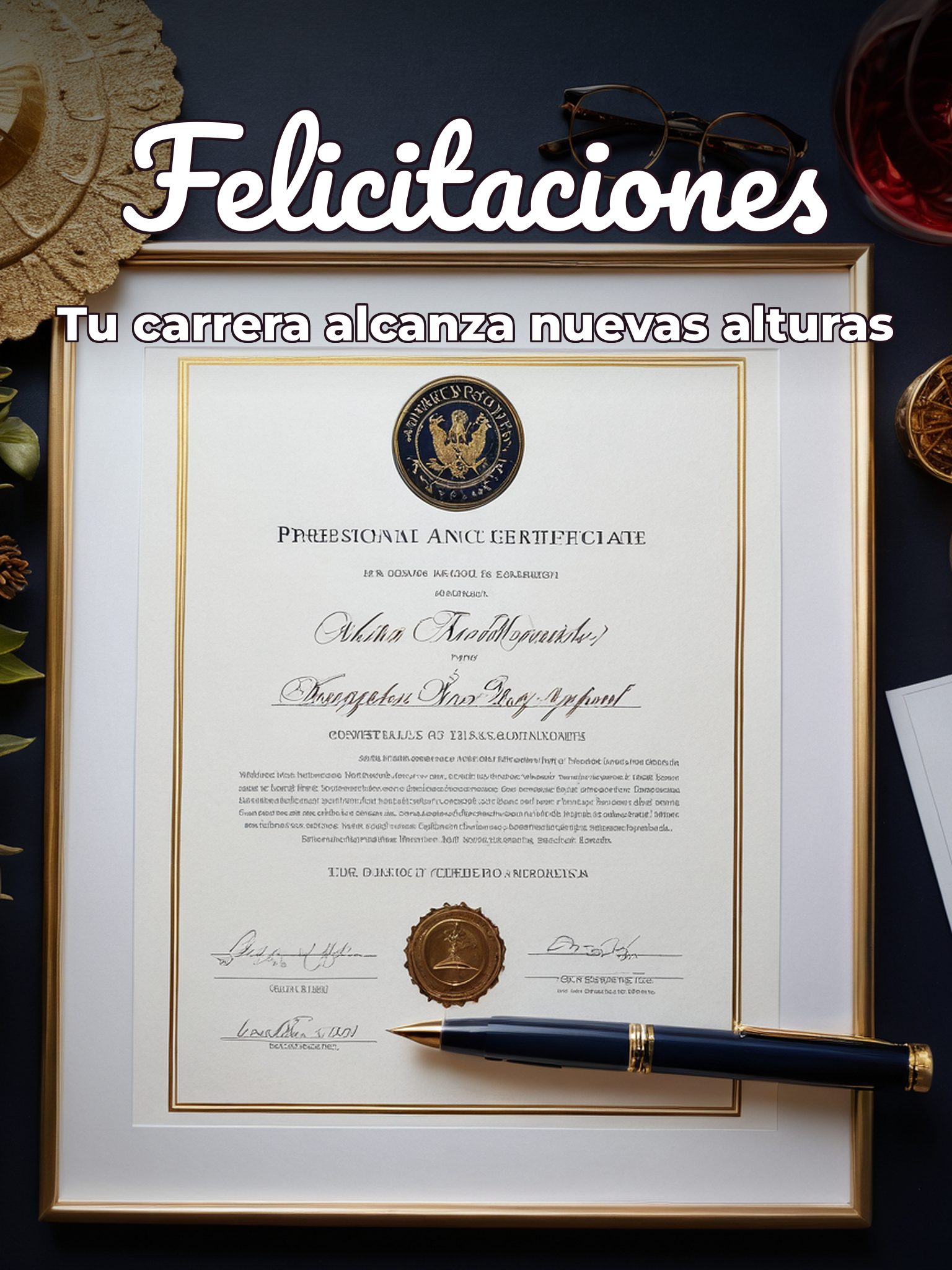 Imágenes de Felicitaciones por Certificación Profesional