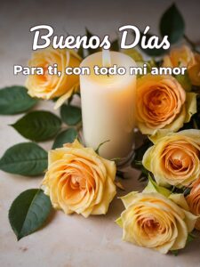 Imágenes de frases de buenos días amor