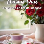 buenos días pensando en ti esta mañana
