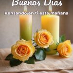 buenos días pensando en ti esta mañana