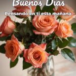 buenos días pensando en ti esta mañana