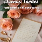 buenas tardes pensando en ti esta tarde