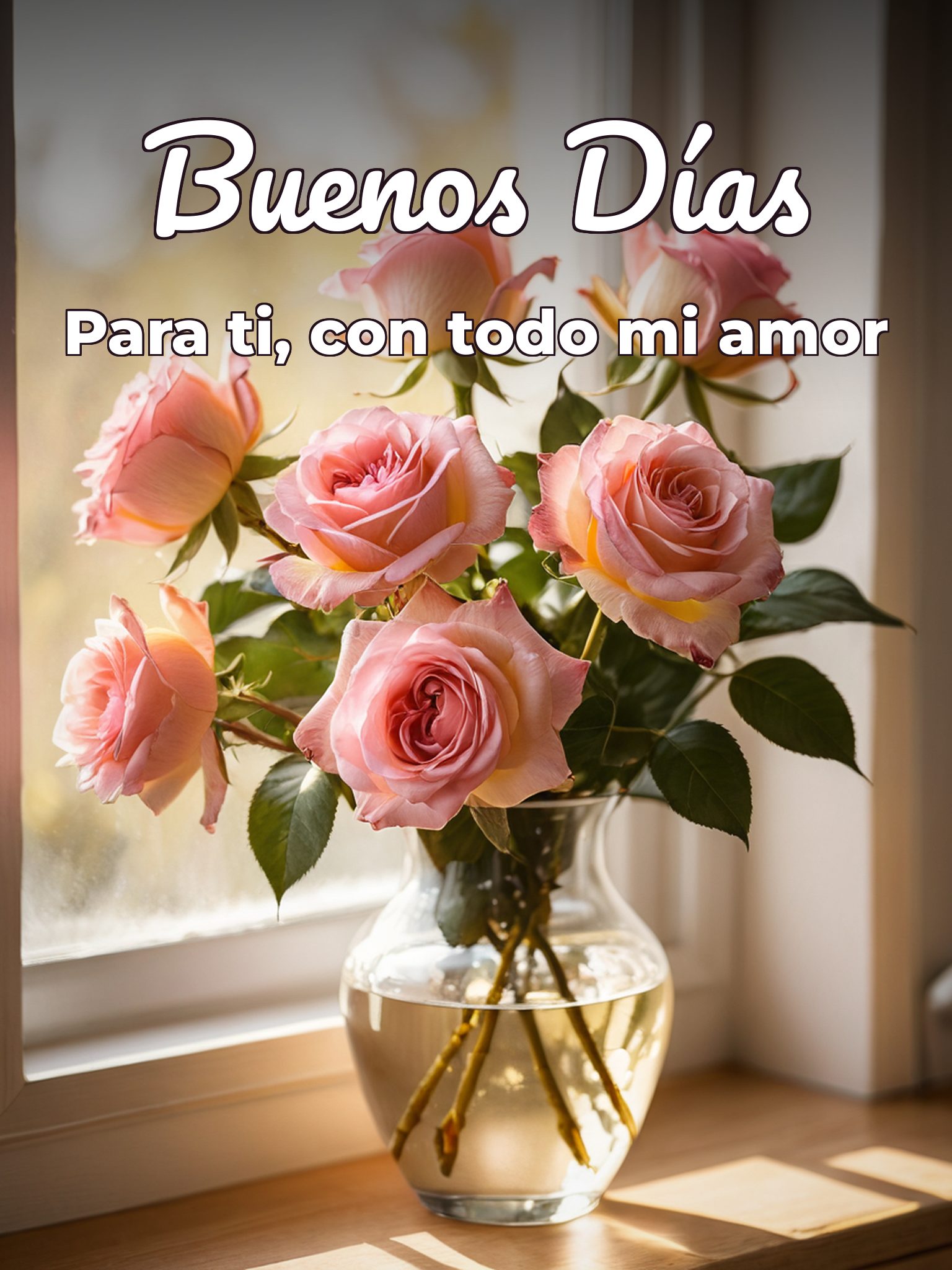 Imágenes de los buenos días con frases para mi amor