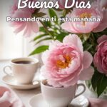 buenos días pensando en ti esta mañana