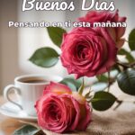 buenos días pensando en ti esta mañana