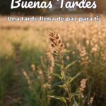 buenas tardes una tarde llena de paz para ti