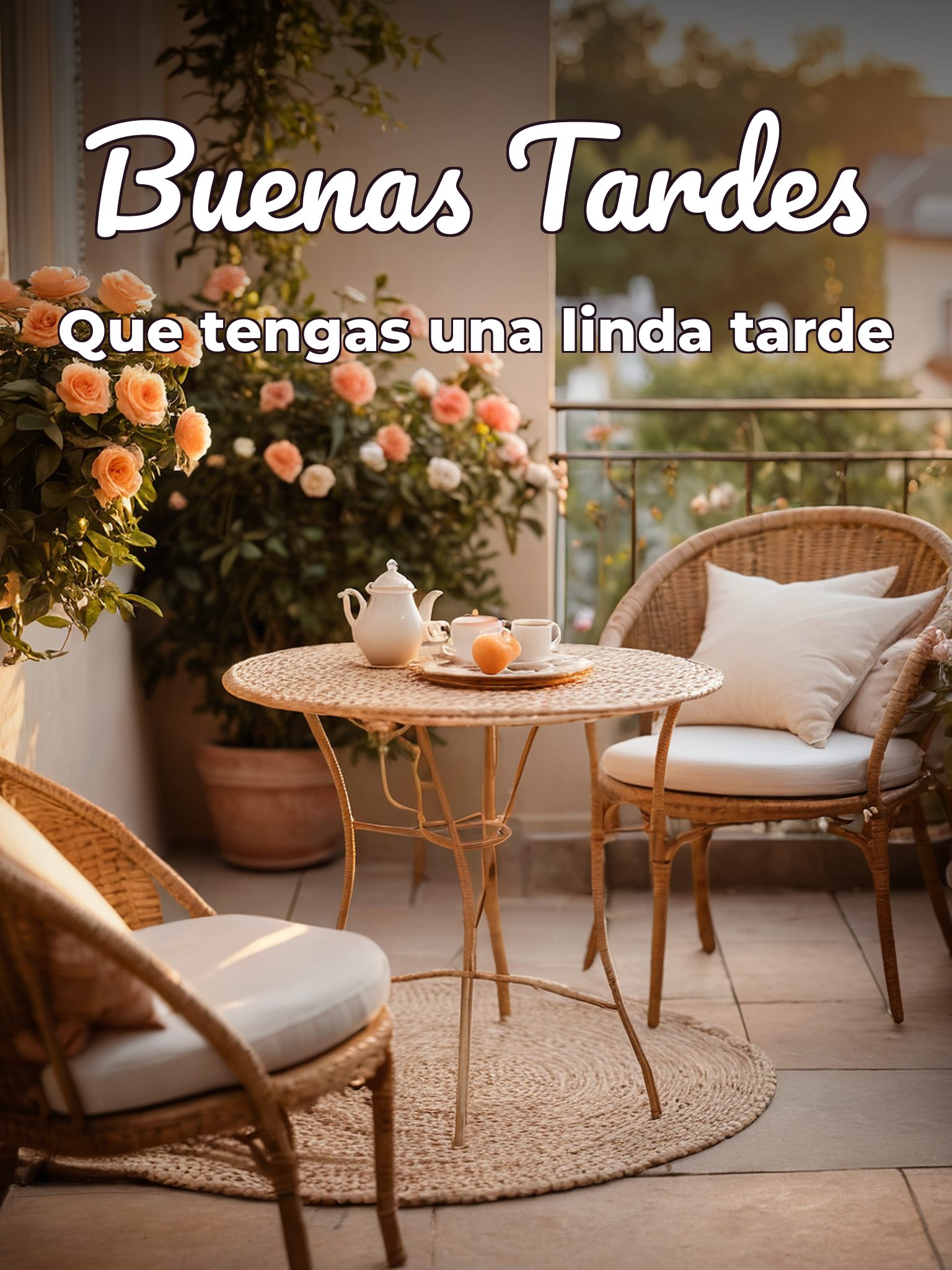 Imágenes deseando linda tarde para WhatsApp celular