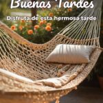buenas tardes disfruta de esta hermosa tarde