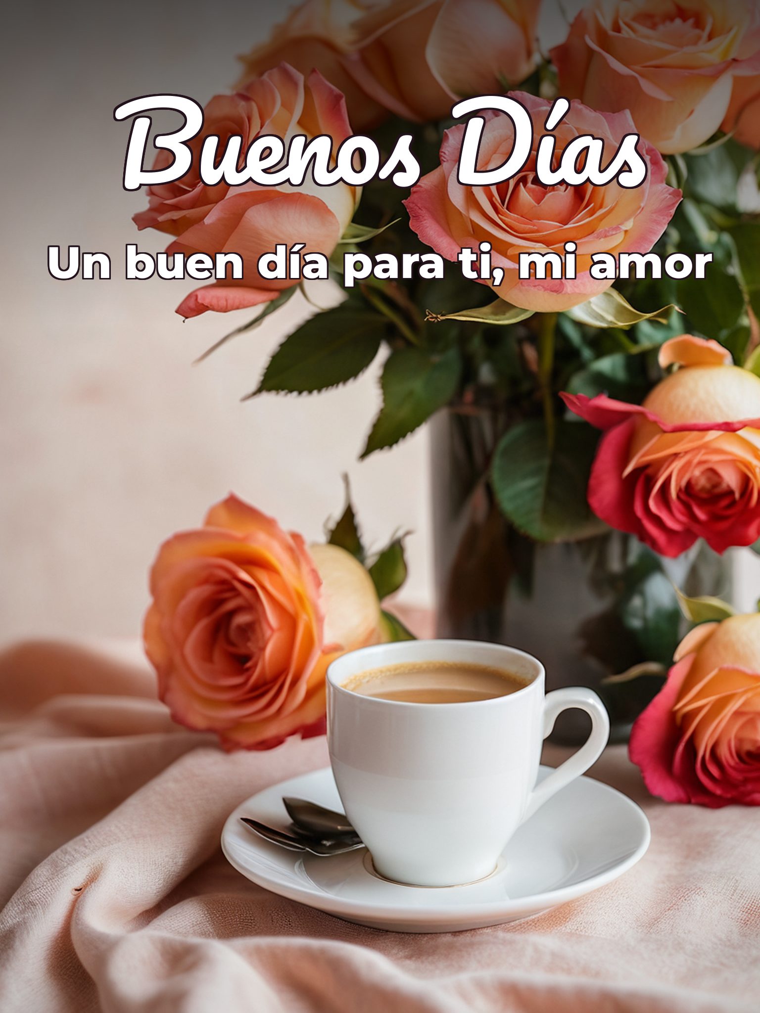 Imágenes hermosas de buenos días mi amor para Facebook