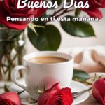 buenos días pensando en ti esta mañana