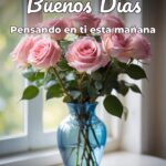 buenos días pensando en ti esta mañana