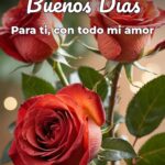 buenos días para ti, con todo mi amor