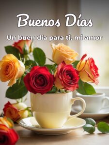 Imágenes lindas de buenos días amor para WhatsApp