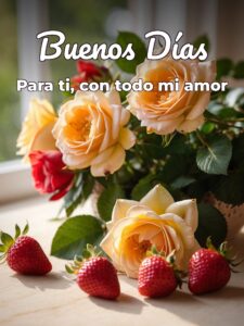 Imágenes lindas de buenos días mi amor para WhatsApp