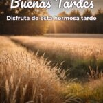buenas tardes disfruta de esta hermosa tarde