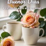 buenos días pensando en ti esta mañana