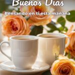 buenos días pensando en ti esta mañana